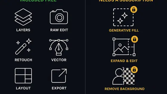 Affinity Generative Fill   Free App, Paid AI