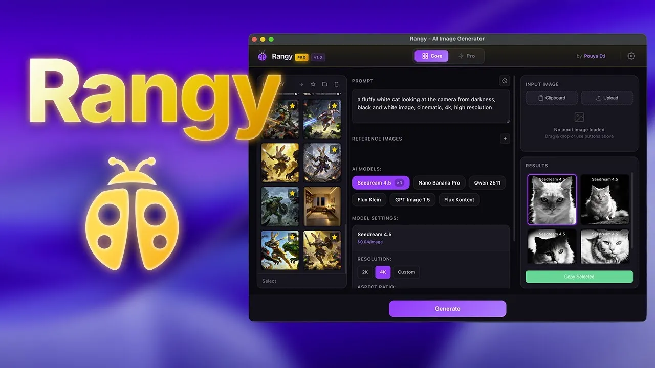 Video demonstration of generating images with transparent backgrounds